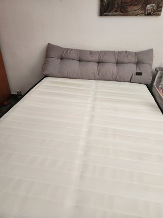 Base Cama + Colchón 140x200 + cojin espaldar