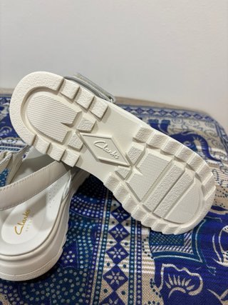Sandalias Clarks Blancas Plataforma