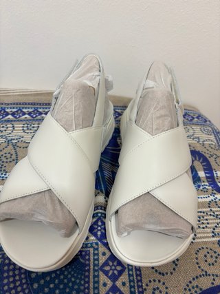 Sandalias Clarks Blancas Plataforma