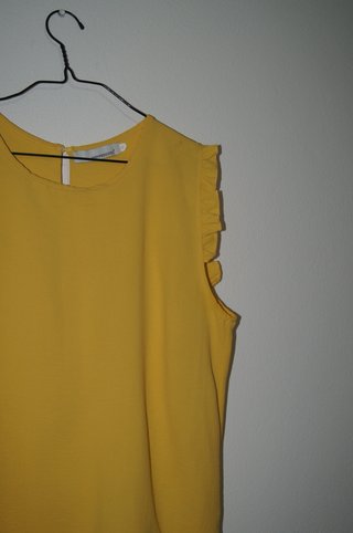Camisola Amarela Manga Cava - XL