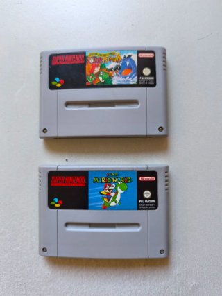 Lote SNES: Yoshi's Island y Mario World