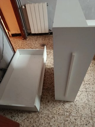2 Cajones Ruedas Bajo Cama Madera