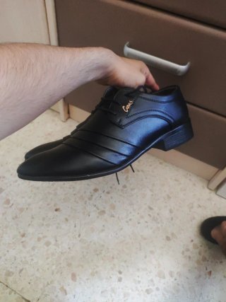 Mocasines de cuero negros