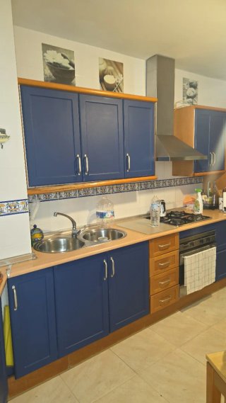 Mueble Cocina Azul y Amarillo