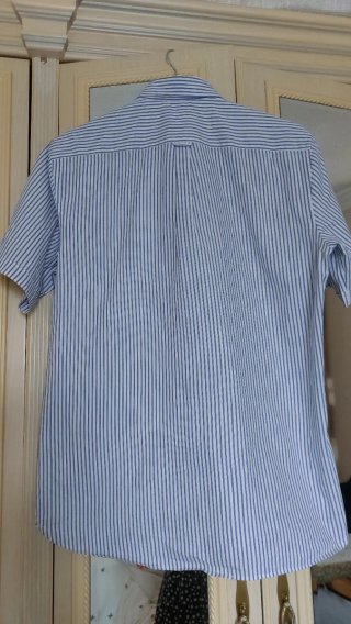 Camisa Eticco Rayas Azul y Blanca Talla M