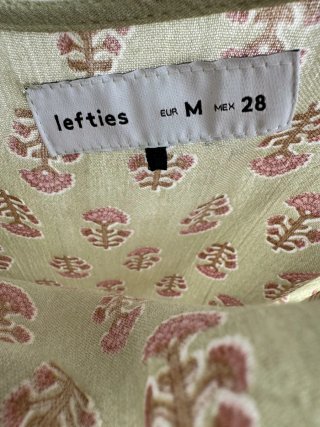 Vestido largo estampado floral talla M
