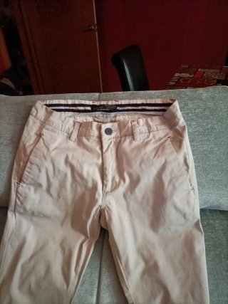 Pantalón Chino Zara Hombre Beige Talla M