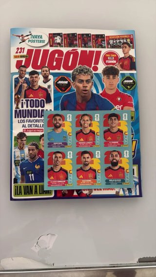 Revista Jugón Mundial 231 Cromos España Panini
