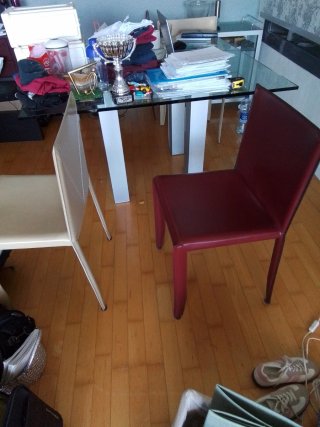 Silla Cattelan Italia Piel Diseño Italiano