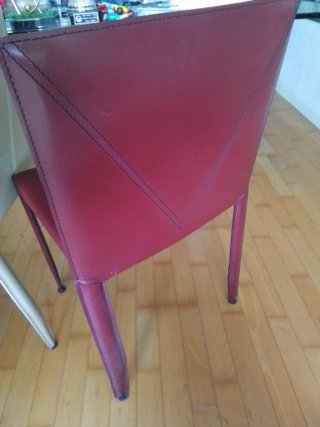 Silla Cattelan Italia Piel Diseño Italiano