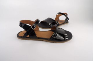 Sandalias Barefoot Charol Terreta Negras 39