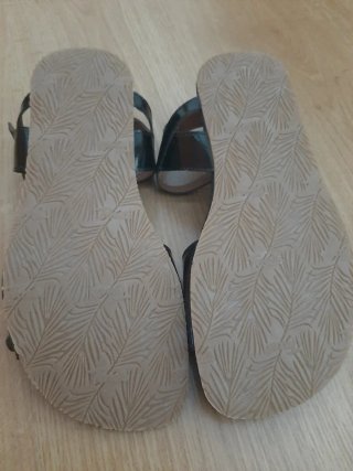 Sandalias Barefoot Charol Terreta Negras 39