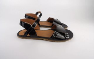 Sandalias Barefoot Charol Terreta Negras 39