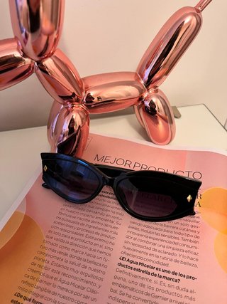 Gafas de sol apliques dorados