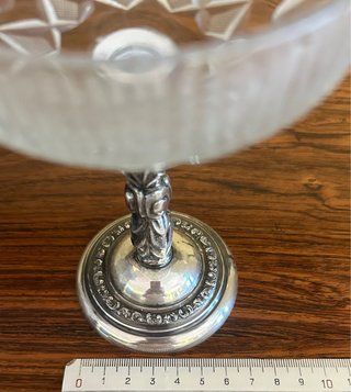 Pareja Copas Vintage Plata 915 Unión Suiza