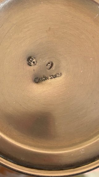 Pareja Copas Vintage Plata 915 Unión Suiza