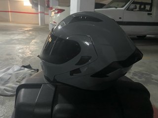 Casco Moto Talla M Gris