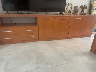 Mesa de centro madera y cristal