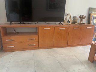 Mesa de centro madera y cristal