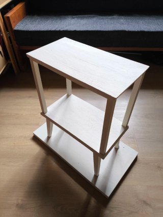 Mueble Estantería Madera Blanca