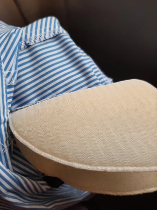 Camisa entallada Zara rayas azul y blanco