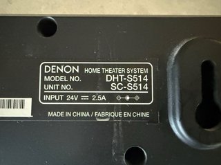 Barra de Sonido Denon DHT-S514 Negra