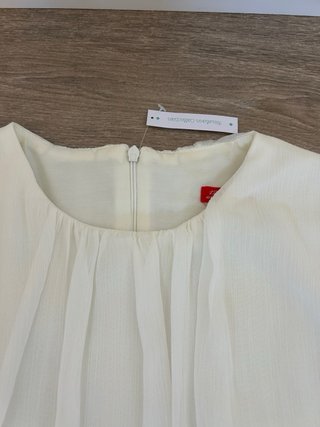 Vestido de ceremonia blanco roto niña marca lilas.