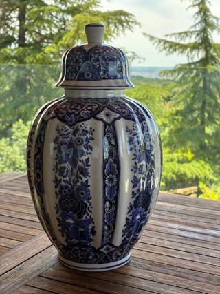 Tibor Italiano Cerámica Azul y Blanco