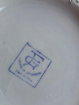 Tibor Italiano Cerámica Azul y Blanco