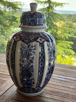 Tibor Italiano Cerámica Azul y Blanco