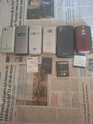 Lote teléfonos móviles , Lg KG290, SONY ERCSSON K6