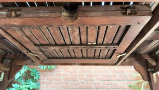 Conjunto Mesa y Sillas Jardín Madera