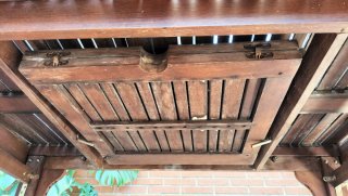 Conjunto Mesa y Sillas Jardín Madera