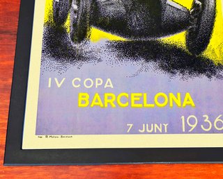 Cuadro Gran Premio Penya Rhin 1936 ● 45 x 33 cm
