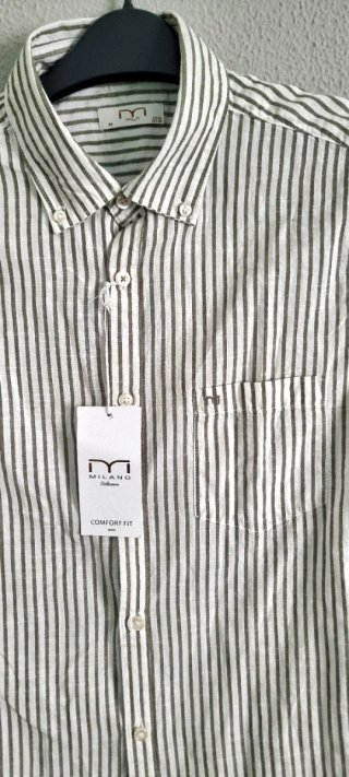 Camisa Milano Talla M Rayas Beige OFERTON!!!