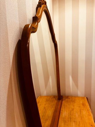 Espejo antiguo madera labrada