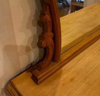 Espejo antiguo madera labrada