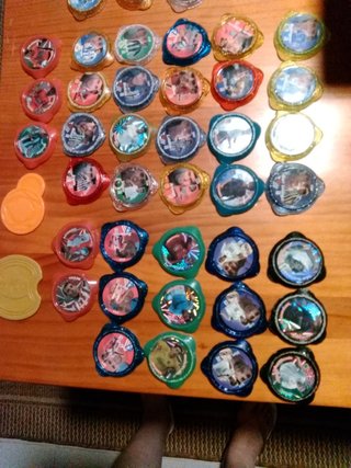 Tazos de fútbol variados