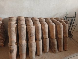 Tejas antiguas de barro