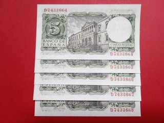 19 BILLETES PESETAS ANTIGUOS ORIGINALES NUEVOS S/C