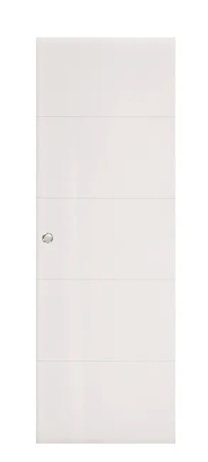 Puerta corredera blanca moderna