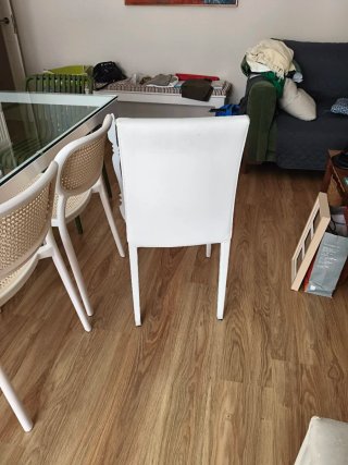 Sillas de comedor blancas (x6)