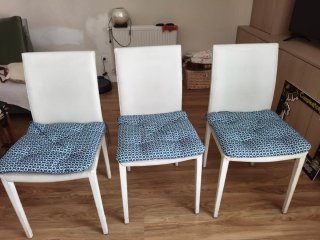 Sillas de comedor blancas (x6)