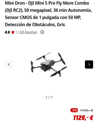 DJI Mini 5 Pro Fly More Combo (DJI RC2)