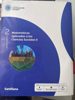 Matemáticas aplicadas a las Ciencias Sociales I...