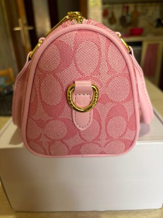 Borsa Coach rosa monogram