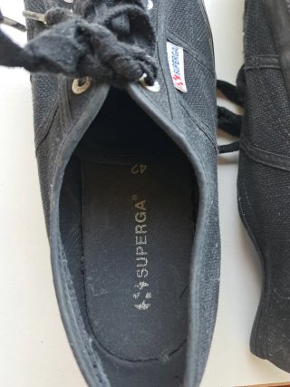 Zapatillas Superga Lona Negra Talla 42