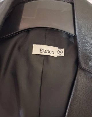Chaqueta de piel Blanco