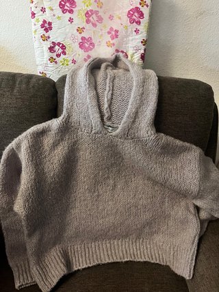 Jersey gris con capucha