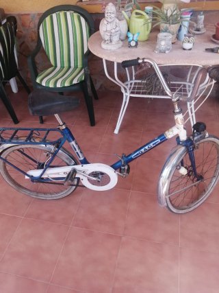 Bicicleta Gac plegable azul